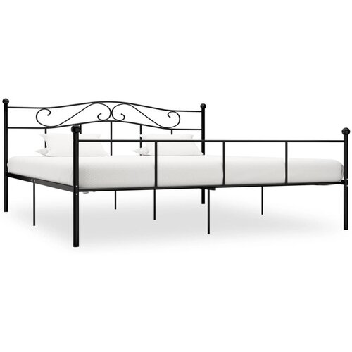  Okvir za krevet crni metalni 200 x 200 cm - Crna 200 x 200 cm Cene