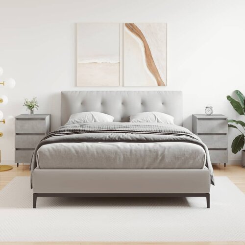 VidaXL Nočna omarica 2 kosa betonsko siva 40x35x69 cm inženirski les Slike