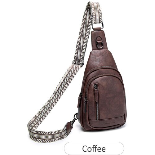 INF Ženska prsna torba v elegantni kontrastni barvi coffee, (21781456) Cene
