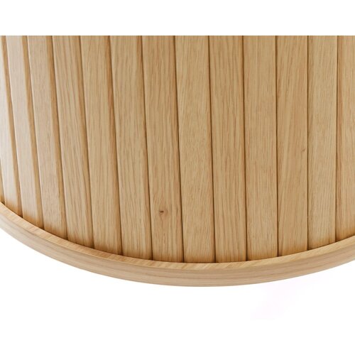 Unique Furniture Komoda v hrastovem dekorju z drsnimi vrati v naravni barvi 120x76x45 cm Nola &amp;ndash; Slike