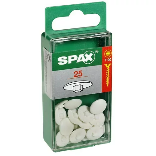 SPAX Pokrivna kapica (TX 20, Bijele boje, 25 Kom.)