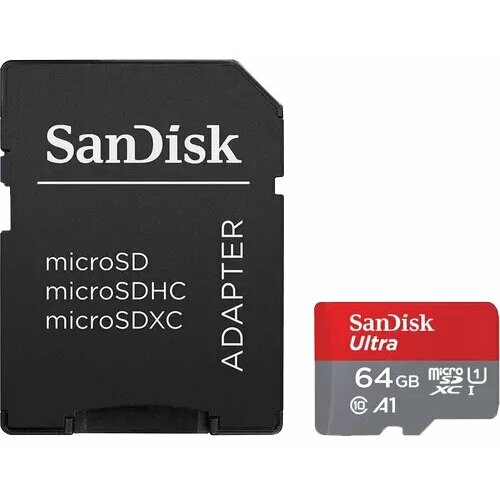 Sandisk memorijska kartica sdhc 64GB ultra mic. 120MB/s A1 Class10 uhs-i + adap. 67702 Slike
