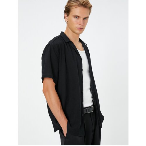Koton Short Sleeve Shirt Turndown Collar Buttoned Cotton Slike