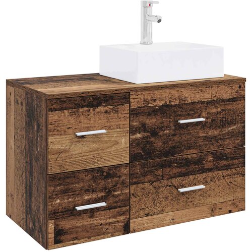  Set namje&amp;scaron;taja za kupaonicu 2 kom. Staro drvo Konstruirano drvo Smeđa 49,5 x 41 x 79,5 cm Slike