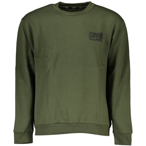 Cavalli Class GREEN MEN&#39;S ZIPLESS SWEATSHIRT Cene