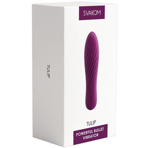 Svakom Tulip - punjivi, mini stick vibrator (ljubičasti) Slike