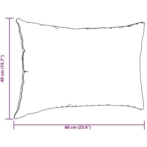 VidaXL jastučići za sofu 2 pcs vinska crvena 60 x 40 cm Slike