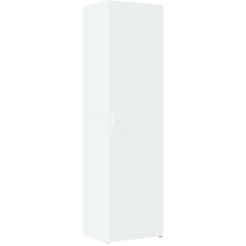 VidaXL Uski ormarić za pohranu bijeli 50x42,5x225 cm konstruirano drvo Slike
