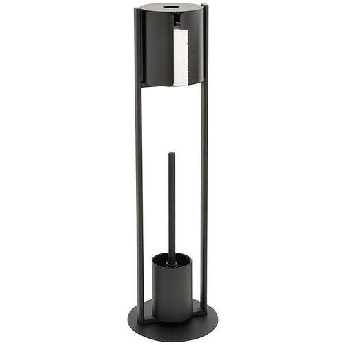 CAMARGUE stalak za WC četku i toaletni papir (Visina: 71,5 cm, Crne boje) Slike