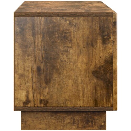  TV stalak 90 x 34,5 x 40 cm Dimljeni hrast Konstruirano drvo Slike