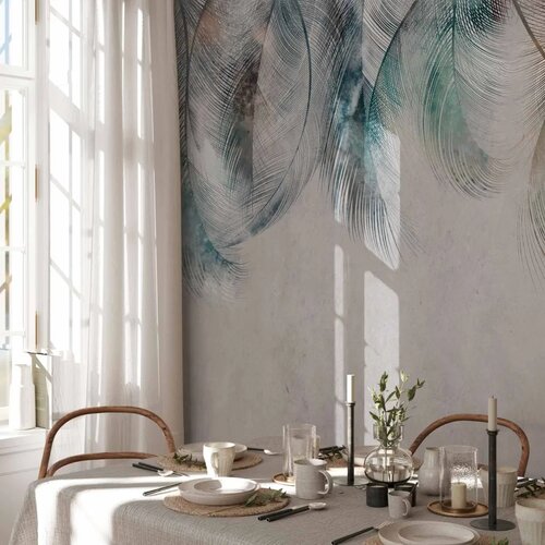  Foto tapeta - Colourful Feathers 100x70 Slike