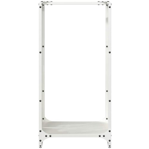  Stalak za drva bijela 40x30x80 cm hladno valjani čelik Slike