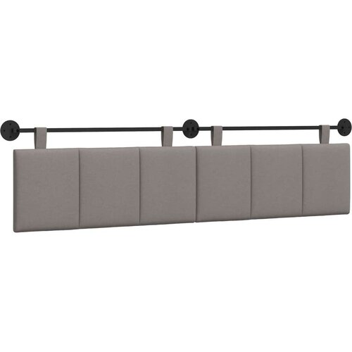  Držeće uzglavlje Zidne Sivo-smeđa 210 x 55 x 5 cm tkanina - Sivo-smeđa 200 cm bez LED Slike