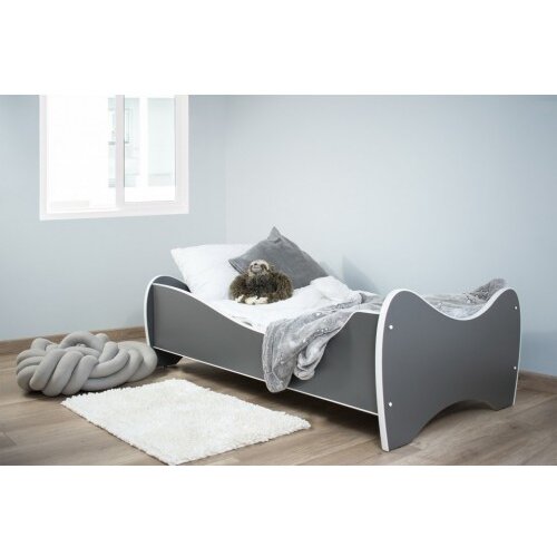 Dečiji krevet 160x80 cm middi pastel dark gray Slike