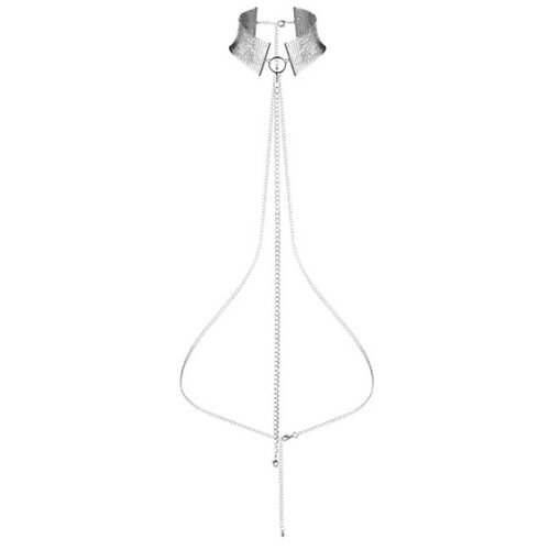 Bijoux Indiscrets Ovratnica Bijoux Desire Metallique, srebrna Cene