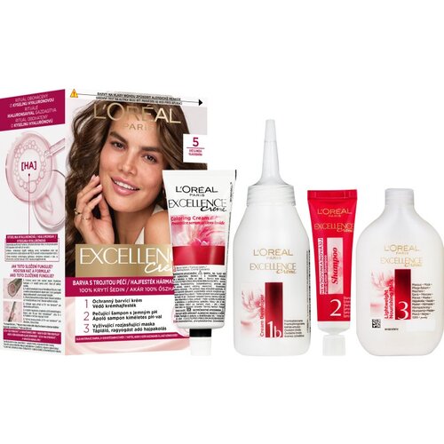 L&amp;acute;Or&amp;eacute;al Paris Excellence Creme boja za kosu nijansa 5 1 kom Slike