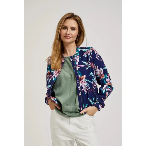 Moodo Women's patterned jacket - navy