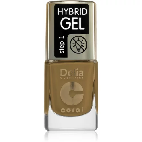 Delia Cosmetics Coral Hybrid Gel gel lak za nohte brez uporabe UV/LED lučke odtenek 124 11 ml