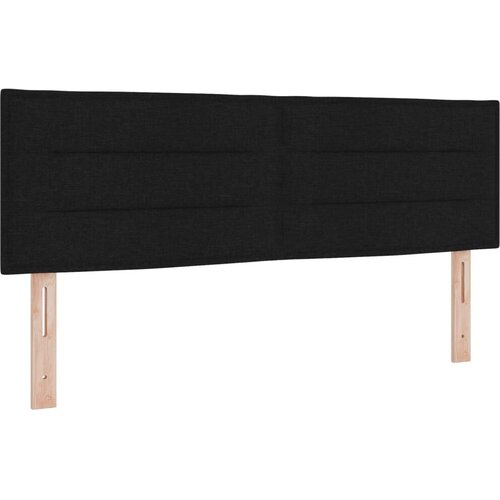  Boxspring krevet s madracem Crna 140 x 190 cm Tkanina - Crna 140 x 190 cm Dizajn linija Slike
