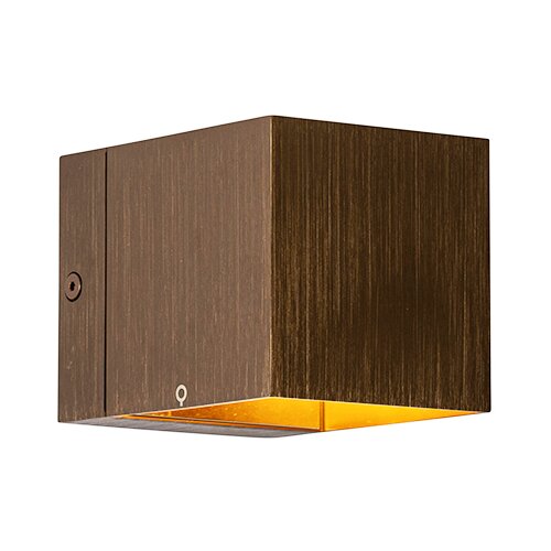 QAZQA Smart wandlamp donkerbrons 8 cm incl. LED - Transfer Slike