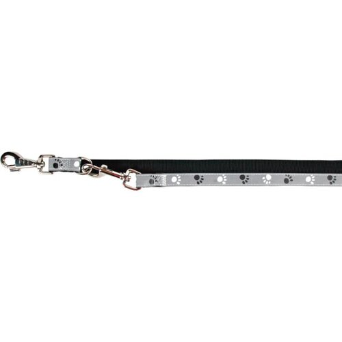 Trixie silver reflect podesivi povodac za pse m–l, 2m, crno/srebrno-sivi Cene