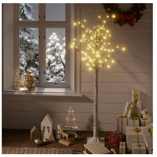  Božično drevesce s 140 LED lučkami 1,5 m toplo belo vrba