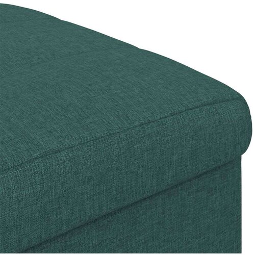  Otoman za pohranu Tamnozelena 40 x 40 x 45 cm tkanina - Tamnozelena 40 cm tkanina Slike