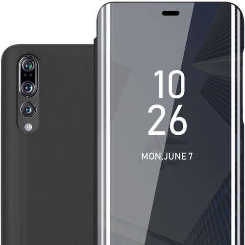 Cadorabo primera, združljiv s Huawei v turmalinski črni barvi - prozorno zrcalno za&scaron;čitno prevleko z funkcijo stojala 360 stopinj za&scaron;čita, (20695021) Cene