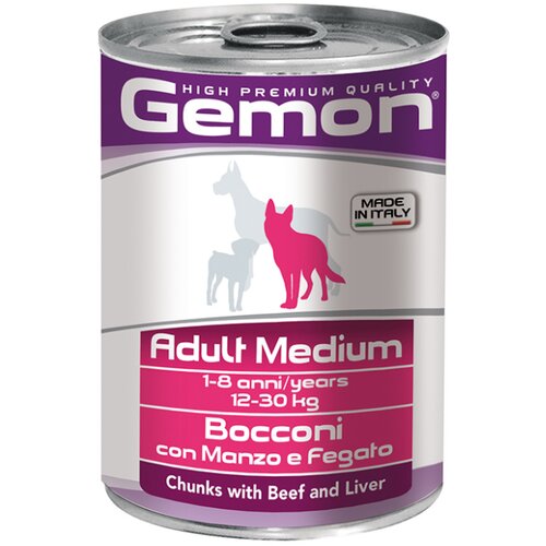 Gemon dog konzerva za pse adult medium govedina i jetra 415g Cene