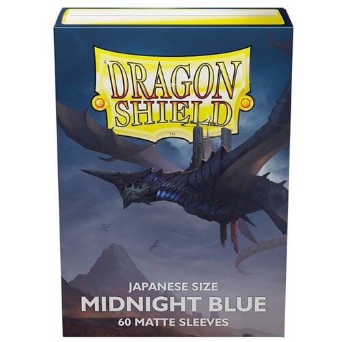 Arcane Tinmen Dragon Shield 60 Japanese Size Sleeves - Midnight Blue Matte Cene