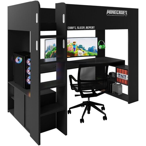 Minecraft Pograd Črna, 90x200 Slike