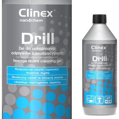Clinex Drill 1L gel za odma&scaron;evanje umivalnikov in kanalizacijskih cevi, (21389376) Cene