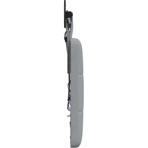  Viseće uzglavlje kreveta S LED svjetlom Svjetlosiva Tkanina Slike