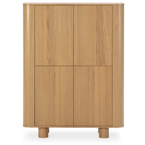 MOME Omarica v hrastovem dekorju v naravni barvi 100x133x40 cm Padoc &ndash; Cene