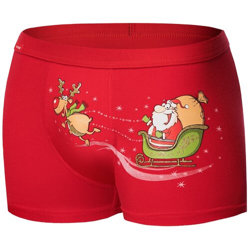 Cornette Santa&amp;#039;s Sleigh 007/67 Red boxer shorts Slike