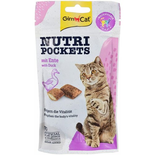 Gimcat poslastica za mačke nutri pockets duck&vitamin A,D3,E 60g Cene