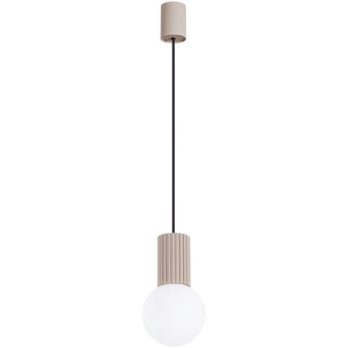 Nice Lamps Smeđe-siva viseća svjetiljka sa staklenim sjenilom &amp;oslash; 12 cm Orbital &amp;ndash; Slike