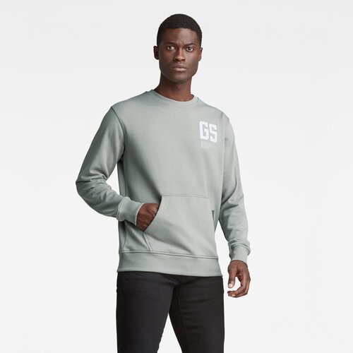 G-star Sweatshirt - Stitch pocket r sw grey Slike