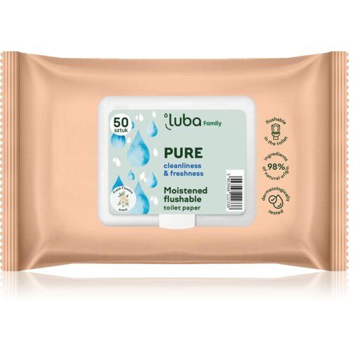Luba Family Pure vlažilni toaletni papir 50 kos Slike