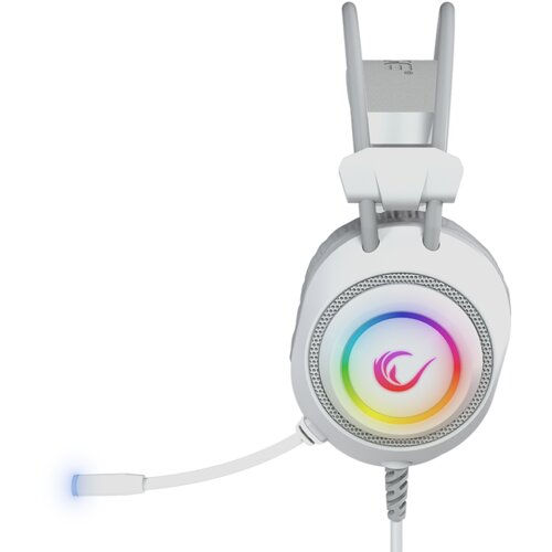 Rampage Slu&amp;scaron;alice sa mikrofonom gaming RM-K19 RAGING PLUS White USB 7.1 Surround RGB LED Gaming Headset... Slike