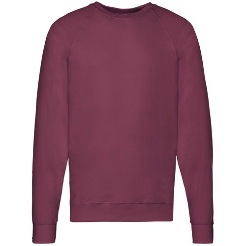 Fruit Of The Loom Burgundy men's sweatshirt Lightweight Raglan Sweat Cene
