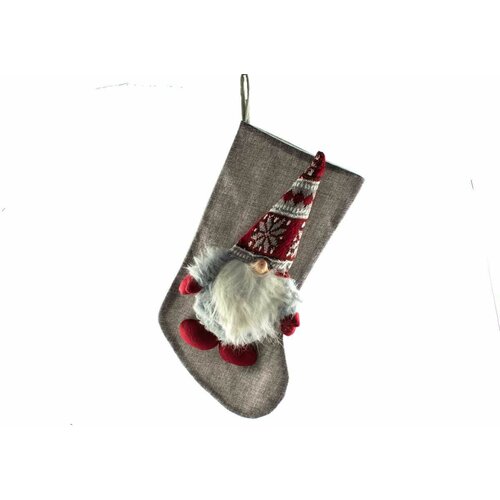 novogodišnja dekoracija božićna čarapa-deda mraz NY024 Slike