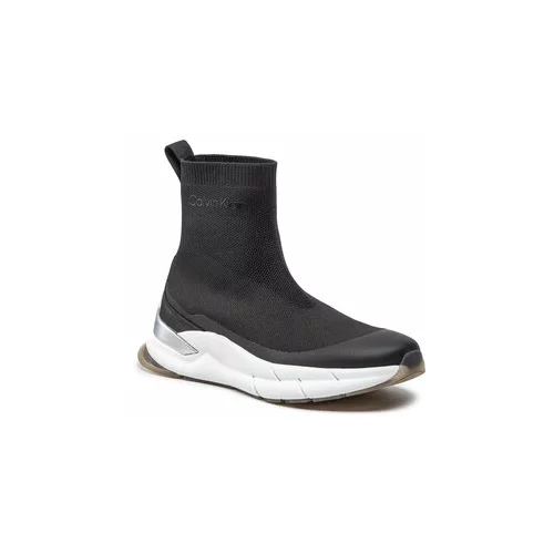 Calvin Klein Superge Sock Boot - Knit HW0HW01177 Črna