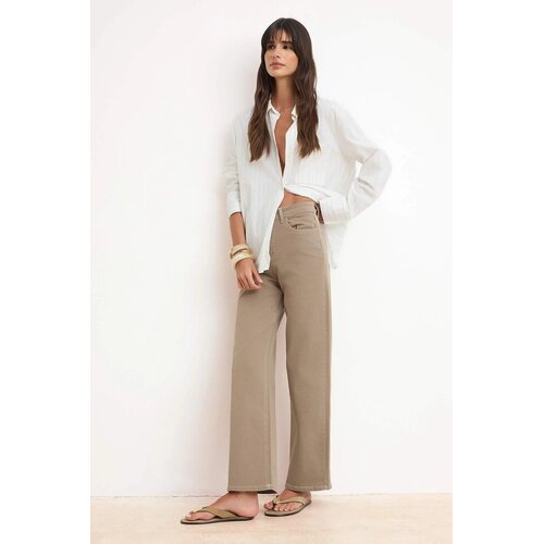 TRENDYOLMILLA ženski pantalone model Twoaw26Je00299, taupe-braon Cene