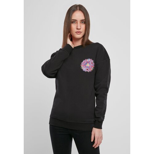 MT Ladies Women&amp;#039;s Mandala Crewneck Sweatshirt Black Slike