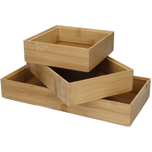 Kitchen Craft Organizatori ladica od bambusa u setu od 3 kom Copco - Cijene