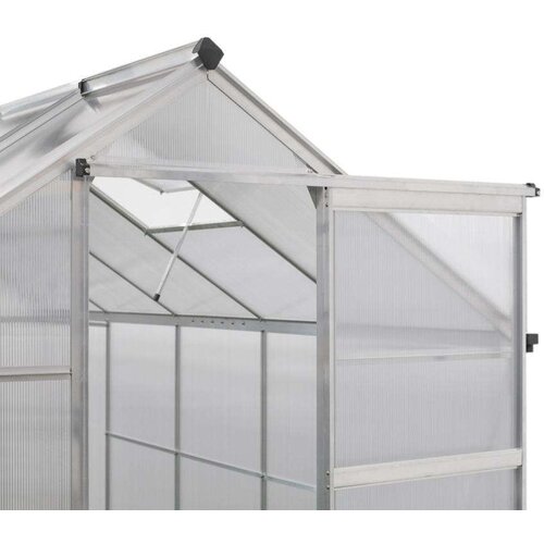 WESTMANN aluminijski staklenik Flora 610 | srebrni | 312x192x201 cm Slike