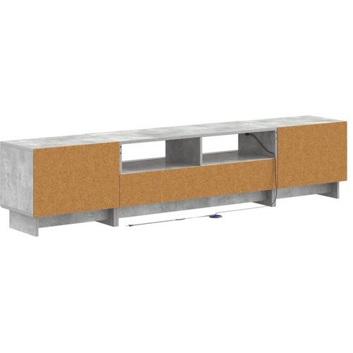  5-dijelni LED TV ormarić Betonska siva Konstruirano drvo - Betonska siva 100 cm Slike