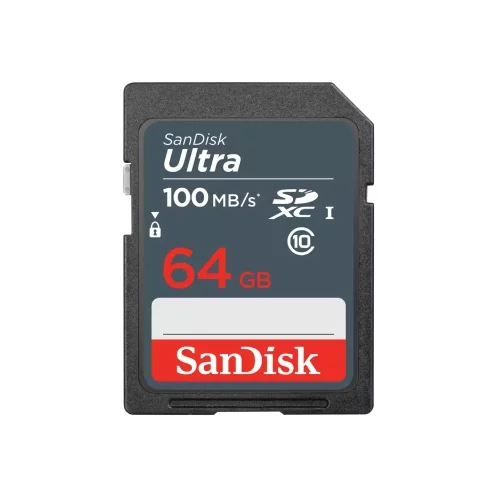 Sandisk SDXC 64GB Ultra, 100MB/s SDSDUNR-064G-GN3IN