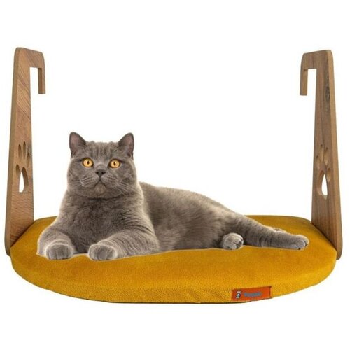 Paws & Whiskers Ležaljka za mačke sa ramom za radijator, 52 &times; 35 cm, Žuta Cene